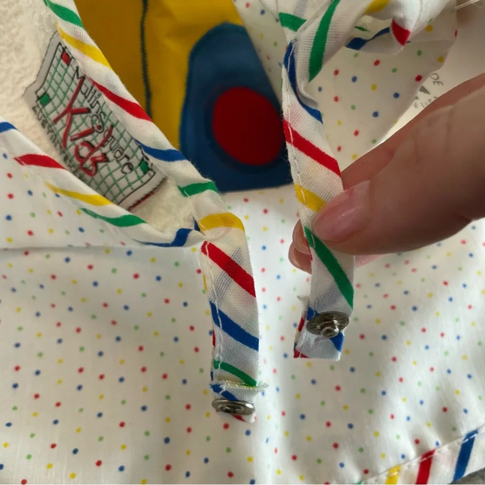 Mullins Square 90's Baby Pull-Over Bib Made in Austin Tx